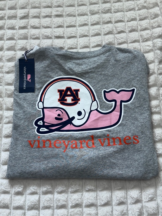 Vineyard Vines Other - NEW Vineyard Vines Auburn University Small Long Sleeve Gray Whale T-Shirt